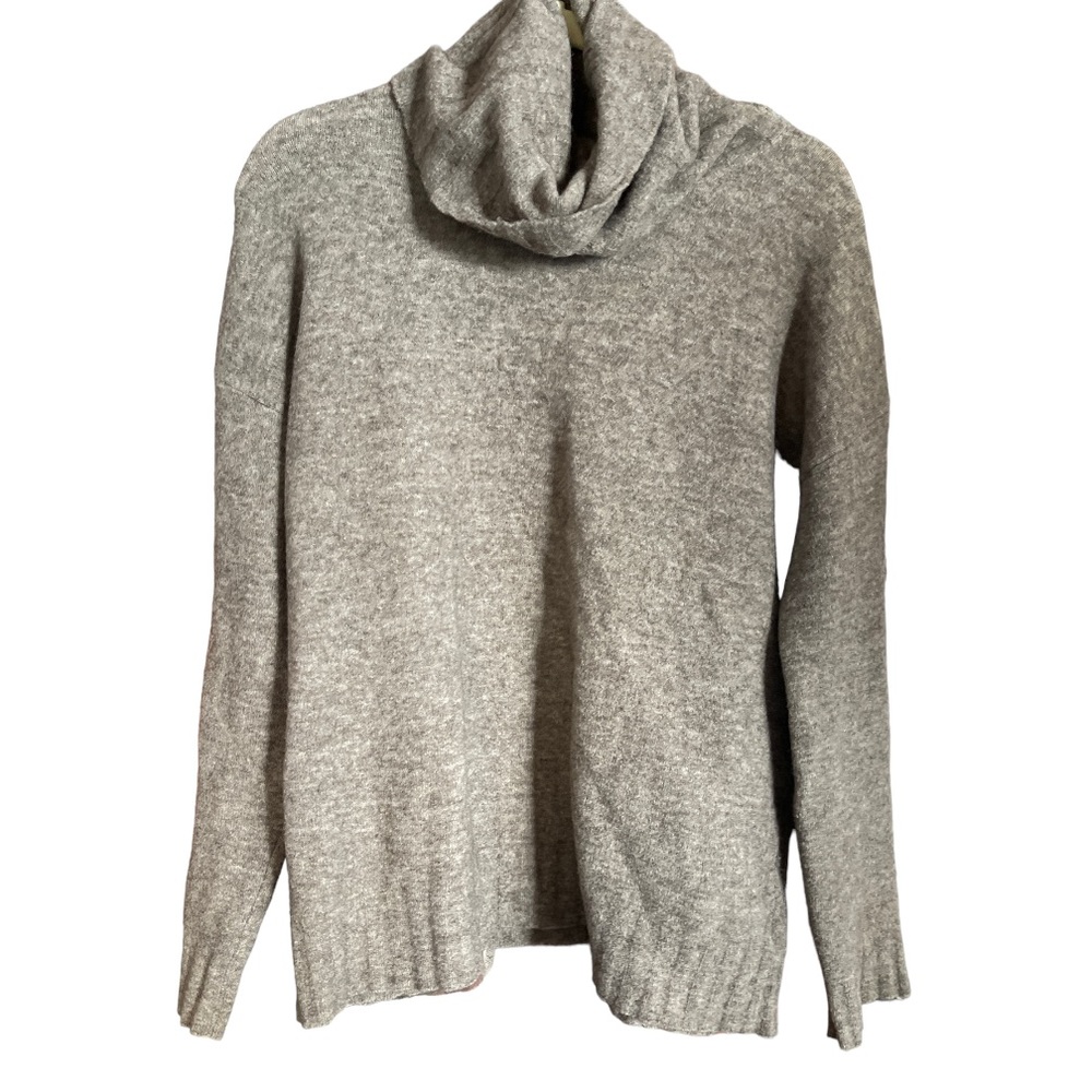 Theory Dreedon Avalon Mocha Brown Wool Yak‎ Oversized Turtleneck Sweater